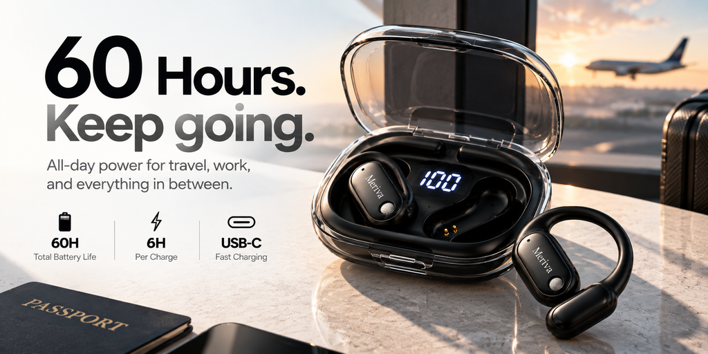 Meriva Echo™ AI Translation Earbuds