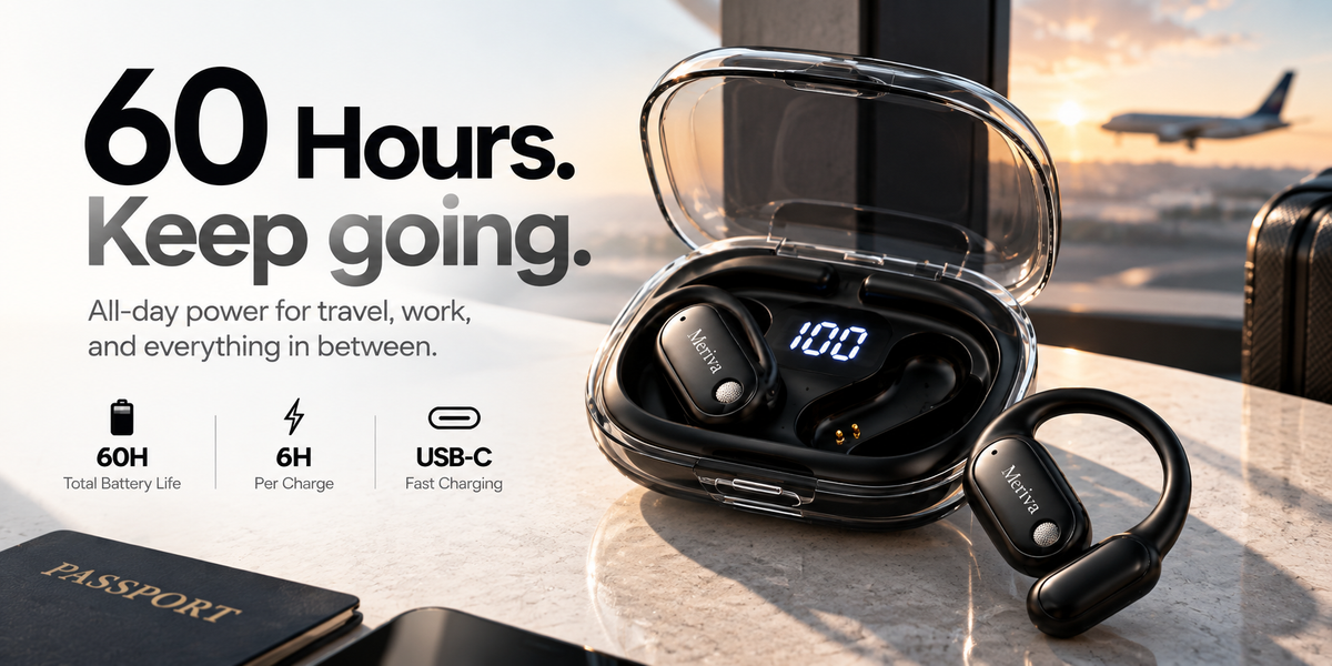 Meriva Echo™ AI Translation Earbuds